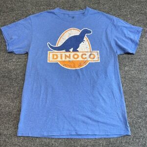 Disney Parks Exclusive Cars Dinoco Distressed Logo T-Shirt Blue Men's Size Large